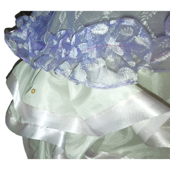 14" Vintage Big Eyed Big Head Pose Bradley Inspired Fair Doll in Lavender - Picture 11 of 14